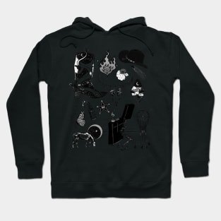 UNDEAD COWBOY AESTHETIC Collage Illustration Hoodie